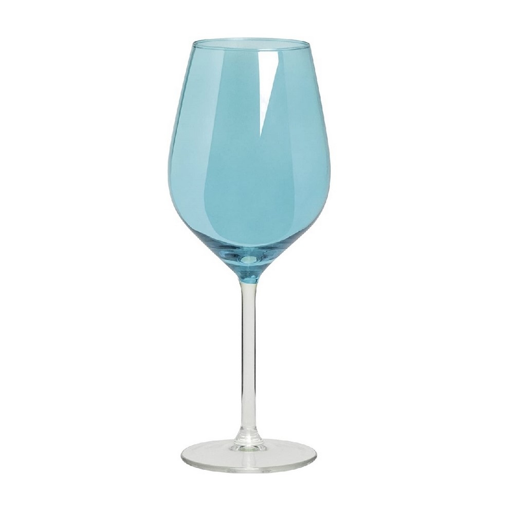 Scratch calice vino e/o cocktails in Vetro azzurro colore Turchese , cl 50